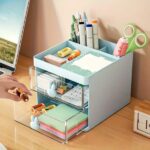 rabbit-handle-clear-desk-organizer-perfect-for-pen-makeup-and-jewellery-etc-random-color – 1