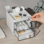 rabbit-handle-clear-desk-organizer-perfect-for-pen-makeup-and-jewellery-etc-random-color – 1